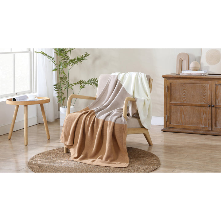 Ardor Isla Natural Knitted Throw Lifestyle | My Linen