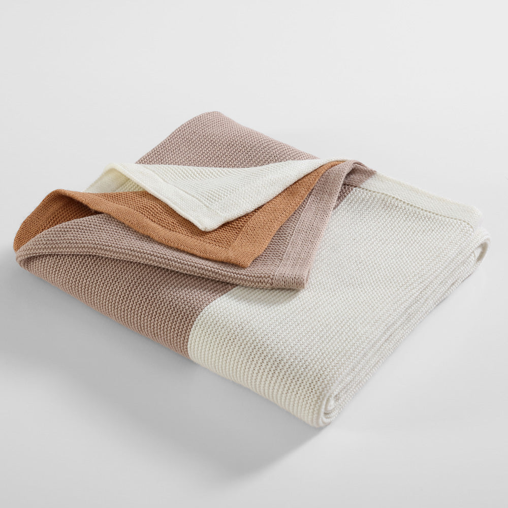 Ardor Isla Natural Knitted Throw | My Linen