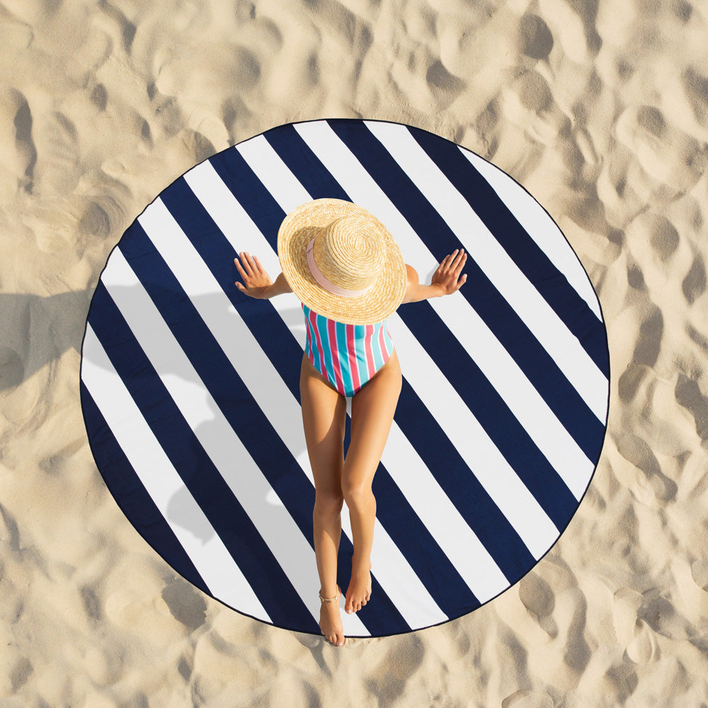 Ardor Mira Sand Free Round Beach Towel Lifestyle | My Linen