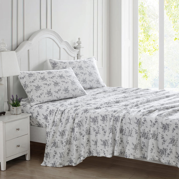 Ardor Sylvia Mink Silver Sheet Set | My Linen
