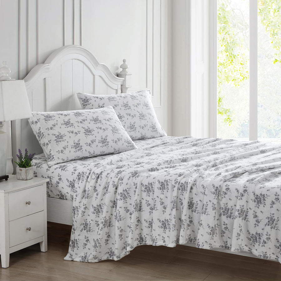 Ardor Sylvia Mink Silver Sheet Set | My Linen
