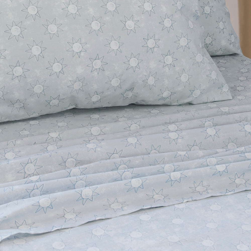 Suns Blue Sheet Set | Single Bed