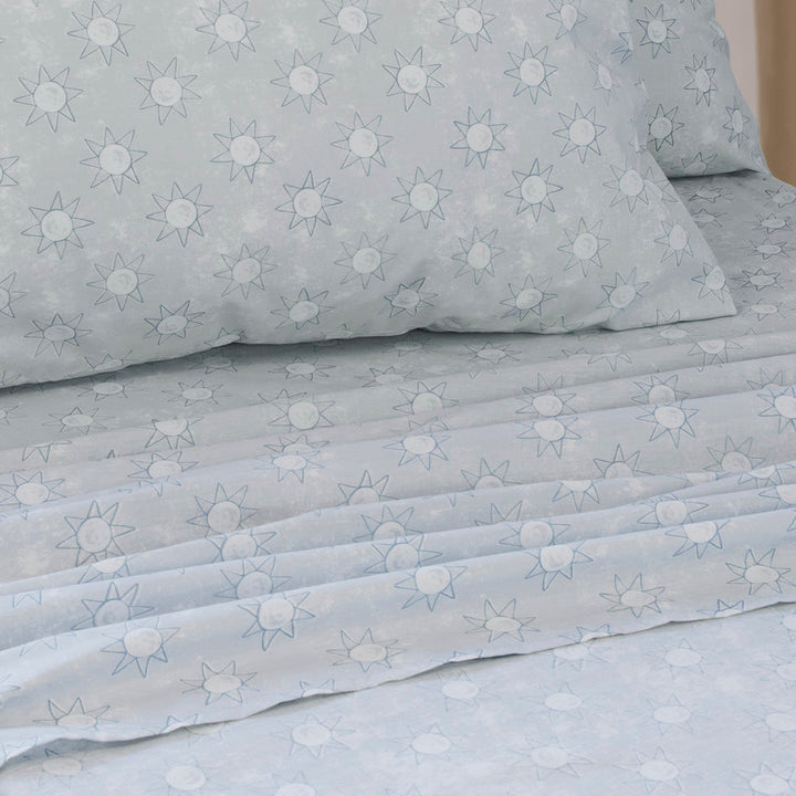 Suns Blue Sheet Set | Single Bed