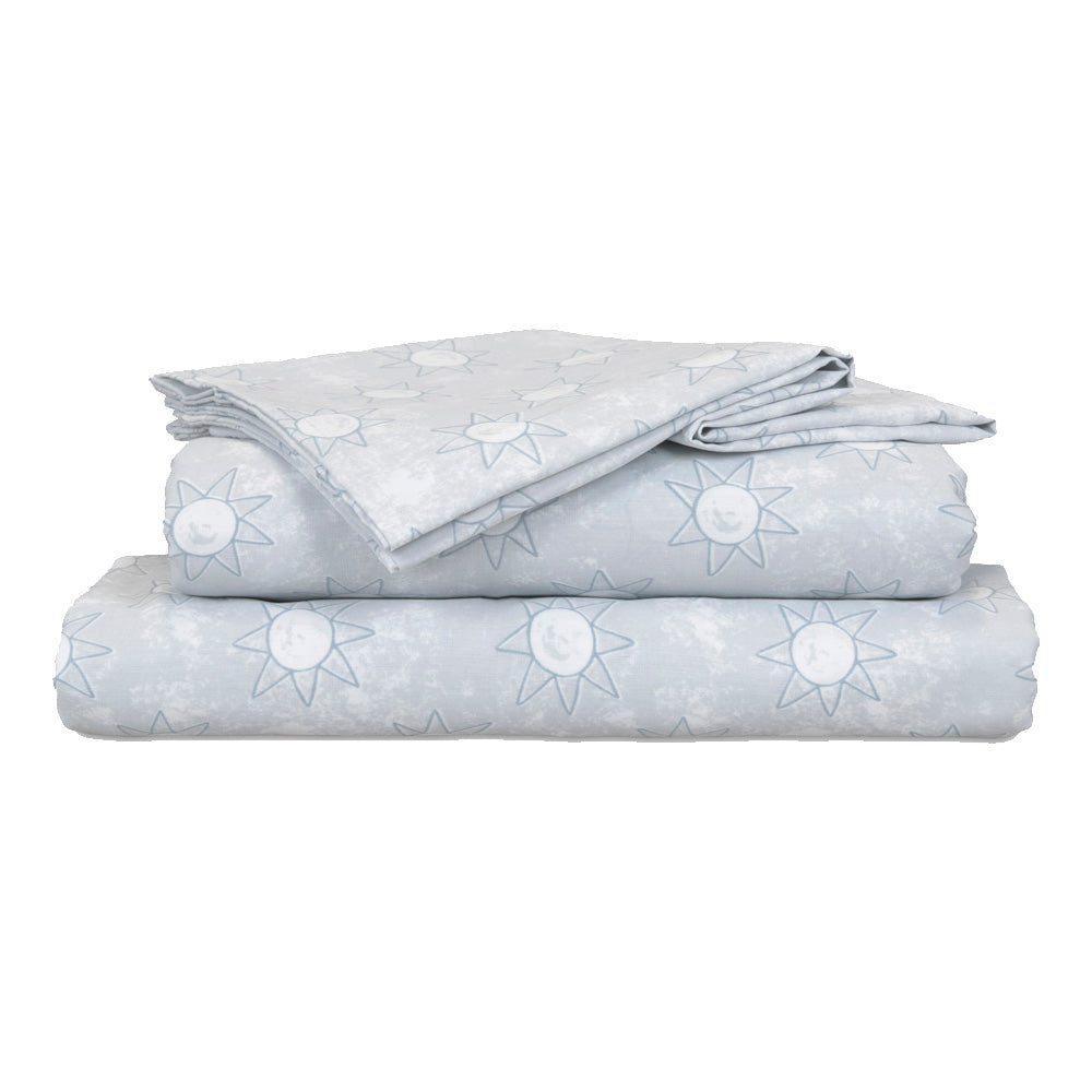 Suns Blue Sheet Set | Single Bed