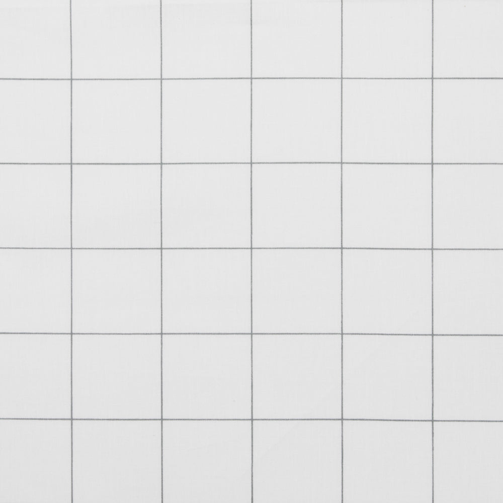 Kenneth Cole Classic Grid Grey Sheet Set Detail | My Linen