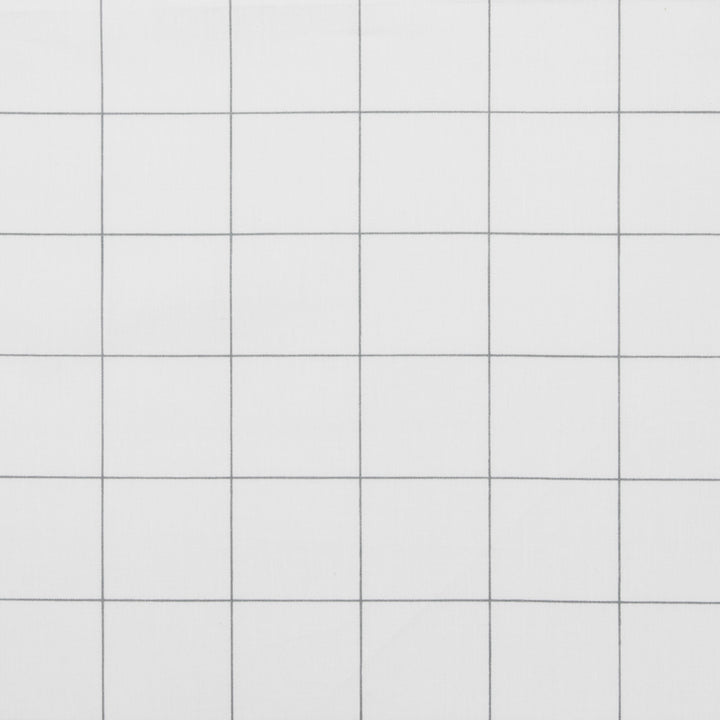 Kenneth Cole Classic Grid Grey Sheet Set Detail | My Linen