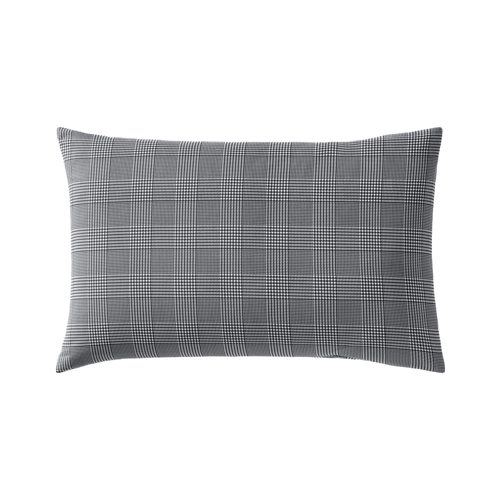 Kenneth Cole Houndstooth Plaid Quilt Cover Set Pillow | My Linen