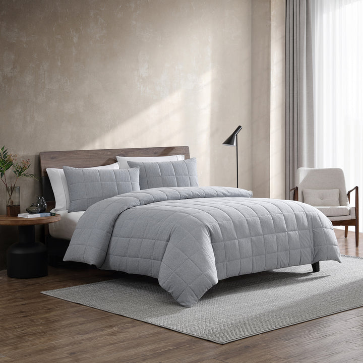Kenneth Cole Jersey Marle Quilt Cover Set Lifestyle | My Linen