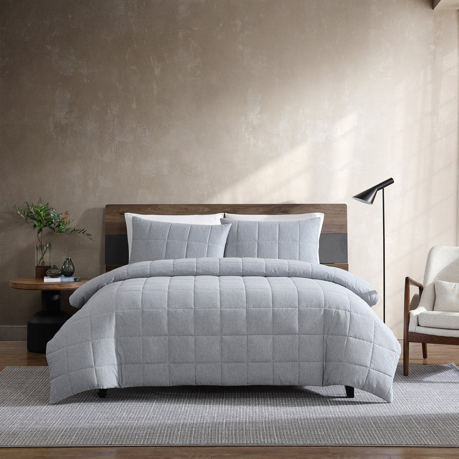 Kenneth Cole Jersey Marle Quilt Cover Set | My Linen