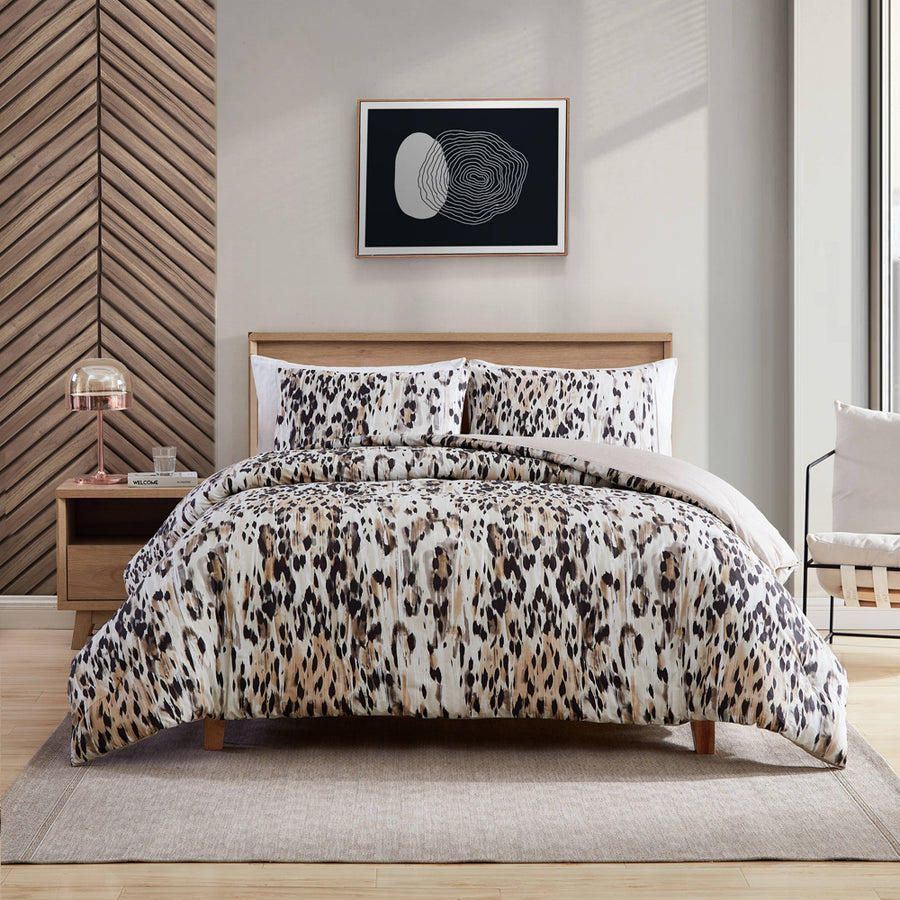 Kenneth Cole Leopard Quilt Cover Set | My Linen