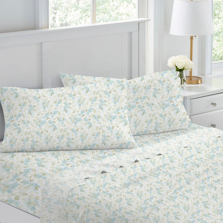 Rena Teal Sheet Set | Double Bed