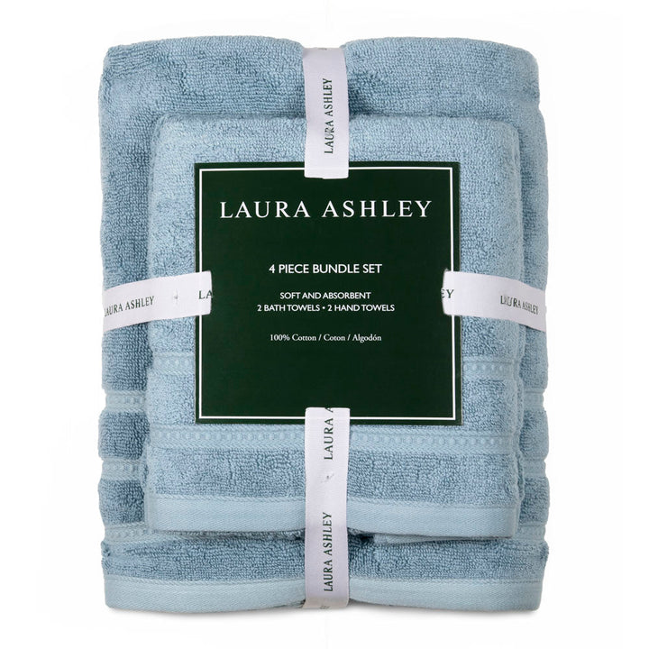 Wakefield Denim Jacket 100% Combed Cotton Towels | 4pc Bath Towel Set