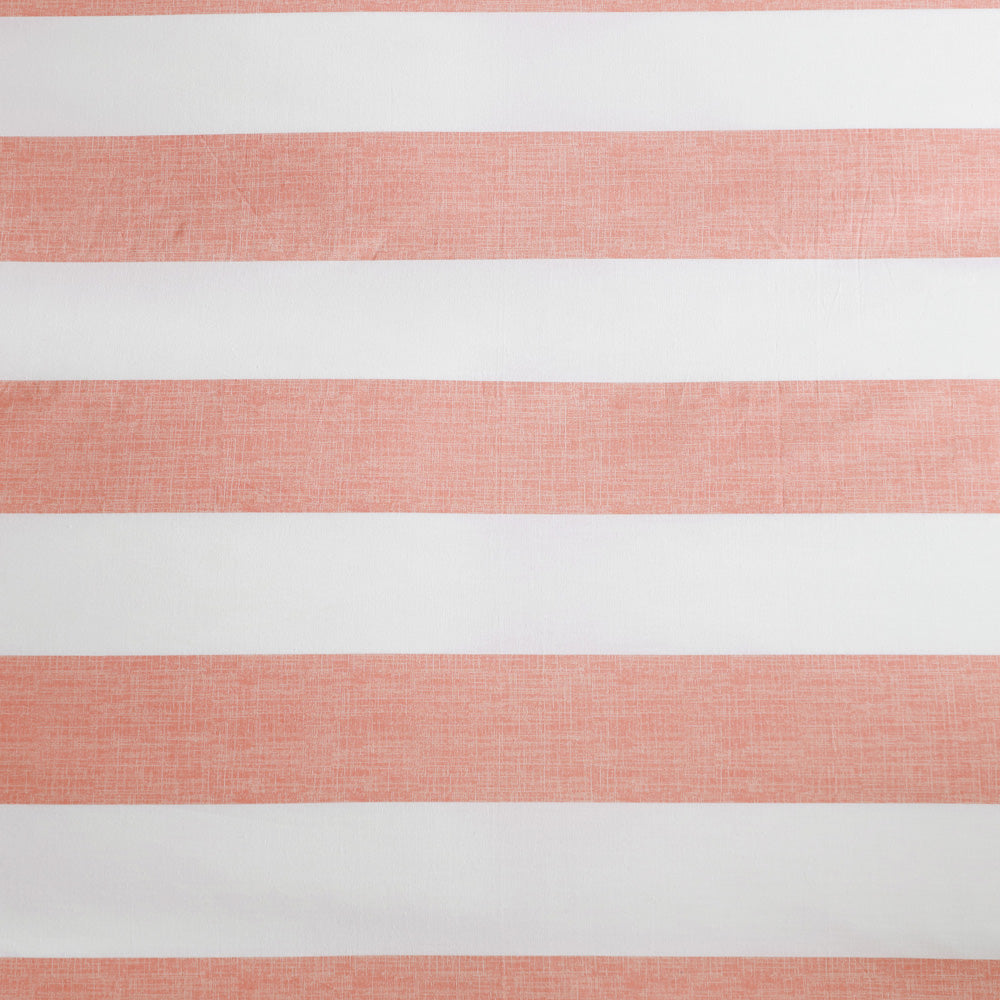 Tommy Bahama Awning Stripe Coral Quilt Cover Set Detail | My Linen