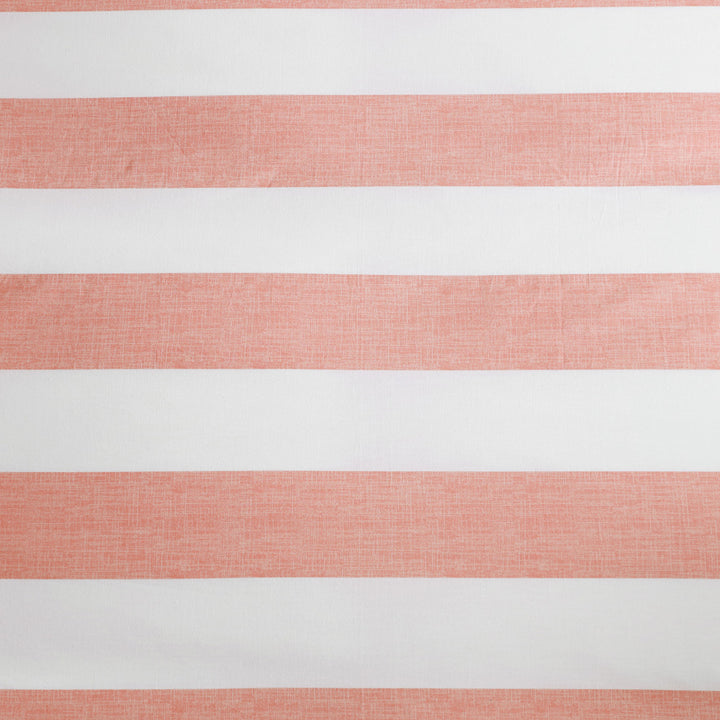 Tommy Bahama Awning Stripe Coral Quilt Cover Set Detail | My Linen