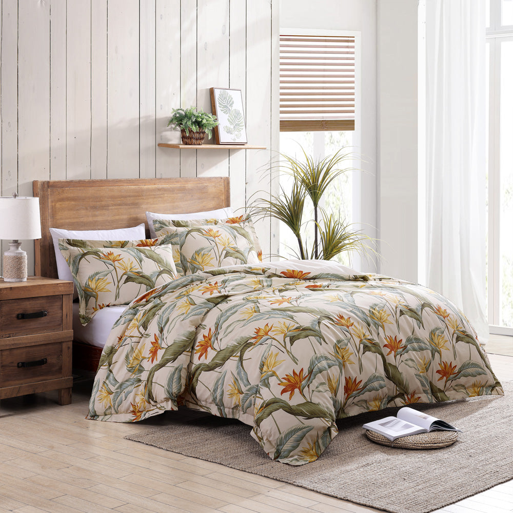 Tommy Bahama Birds Of Paradise Quilt Cover Set Lifestyle | My Linen