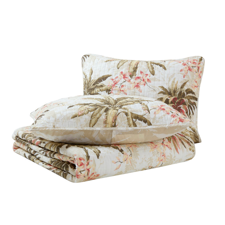 Tommy Bahama Bonny Cove Coverlet Set Stack | My Linen