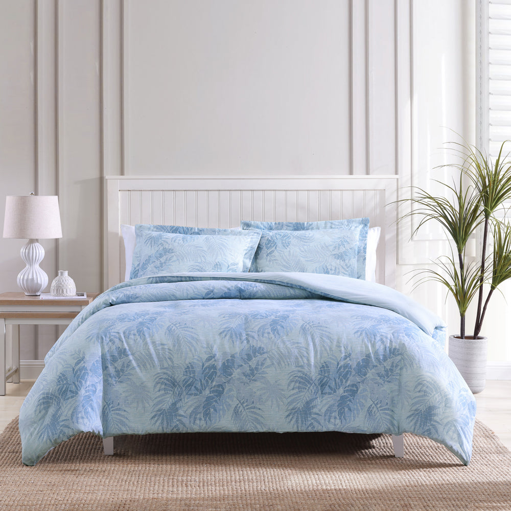 Hanalei Bay Blue Quilt Cover Set | Queen Bed