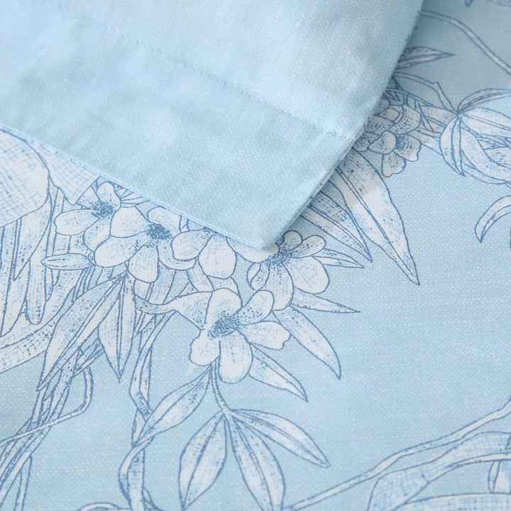 Tommy Bahama Jungle Toile Quilt Cover Set Closeup | My Linen