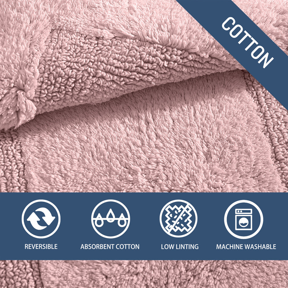 Tommy Bahama Longbranch Petal Pink Reversible Bath Mat Content | My Linen