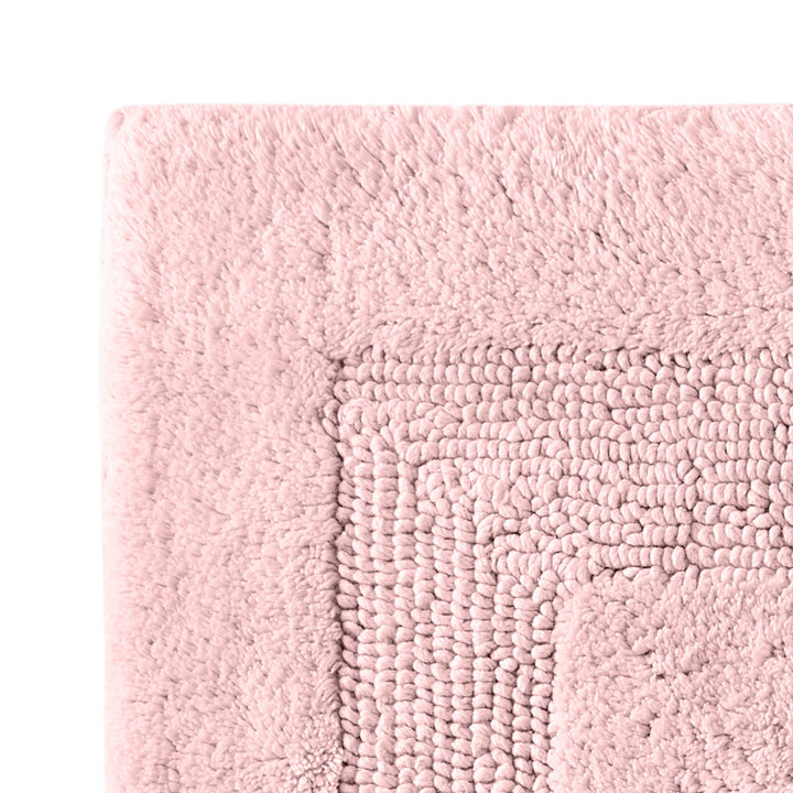 Tommy Bahama Longbranch Petal Pink Reversible Bath Mat Detail | My Linen