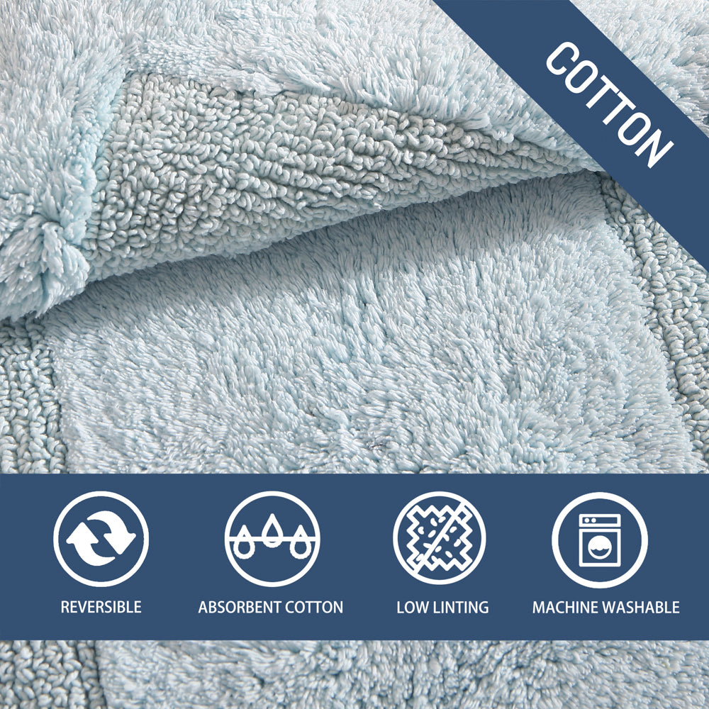 Tommy Bahama Longbranch Tidal Wave Reversible Bath Mat Content | My Linen