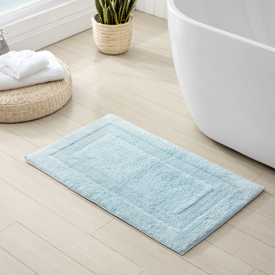Tommy Bahama Longbranch Tidal Wave Reversible Bath Mat Lifestyle | My Linen