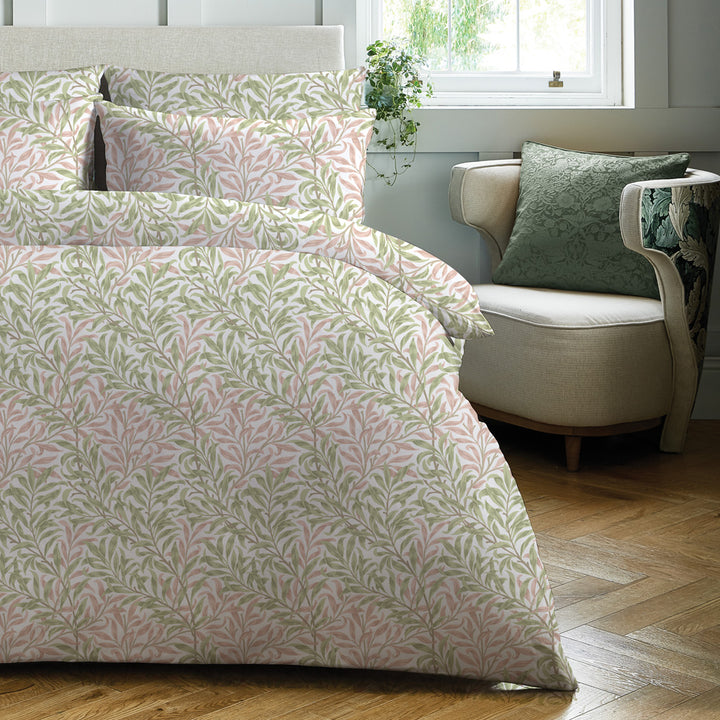 William Morris Willow Bough Quilt Cover Set Closeup | My Linen