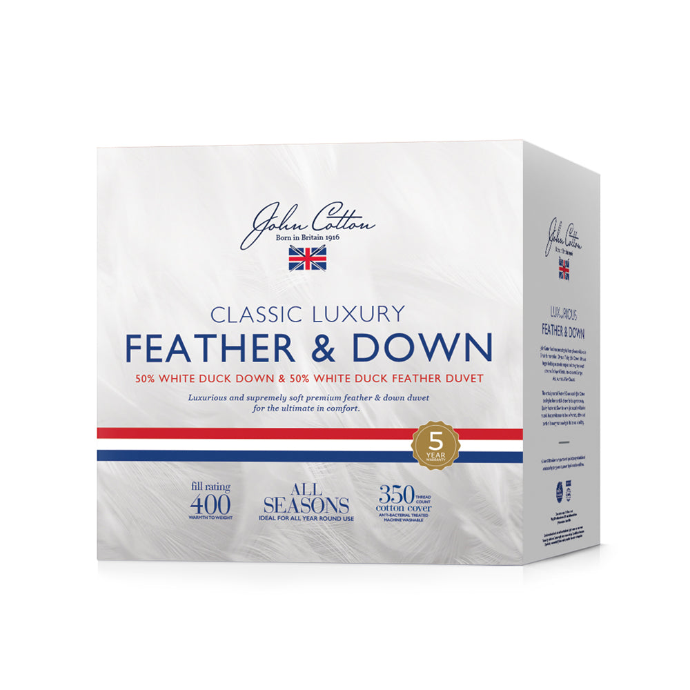 Classic Luxury 50/50 Duck Down & Feather Quilt / Doona | Single Bed