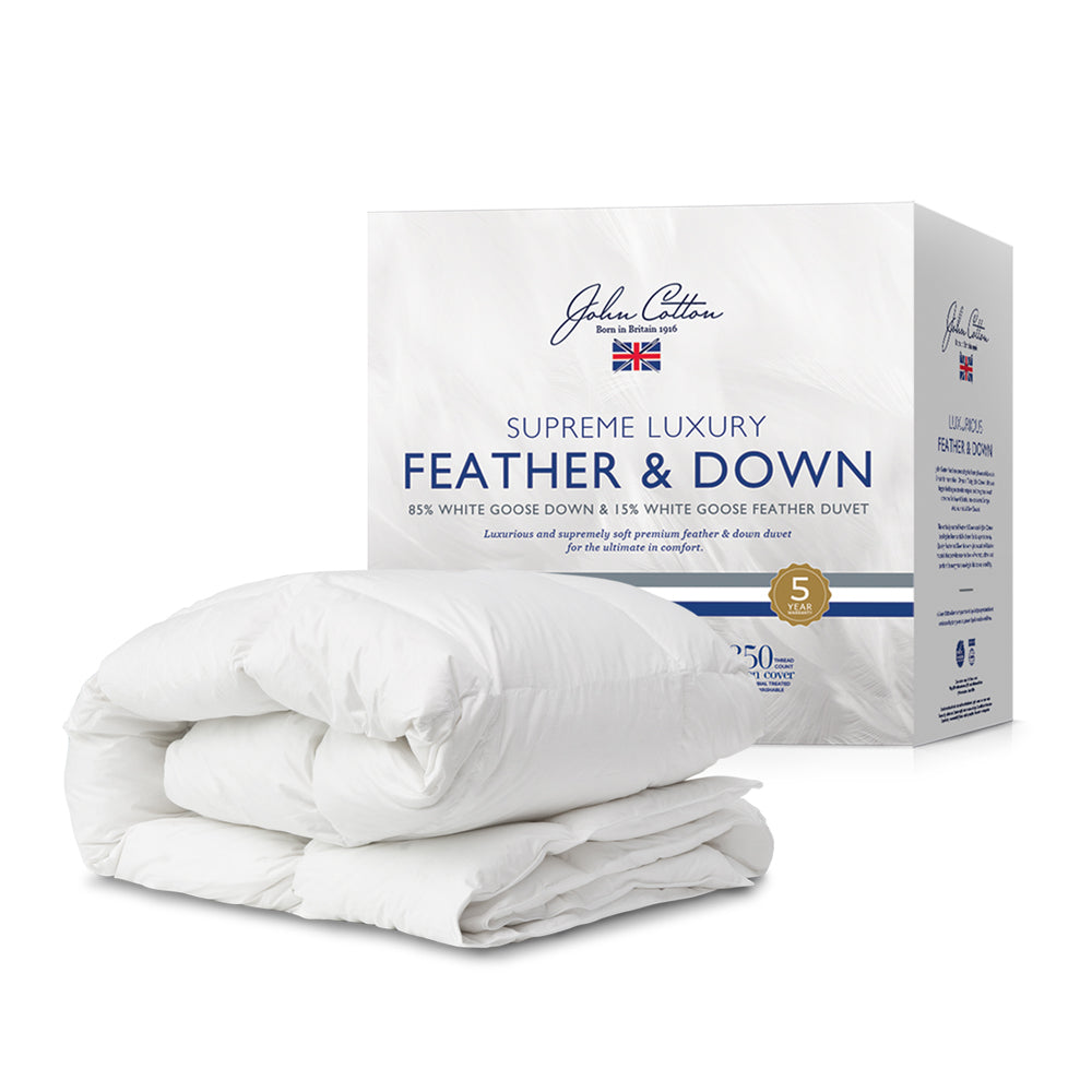 Supreme Luxury 85/15 Goose Down & Feather Quilt / Doona | Double Bed