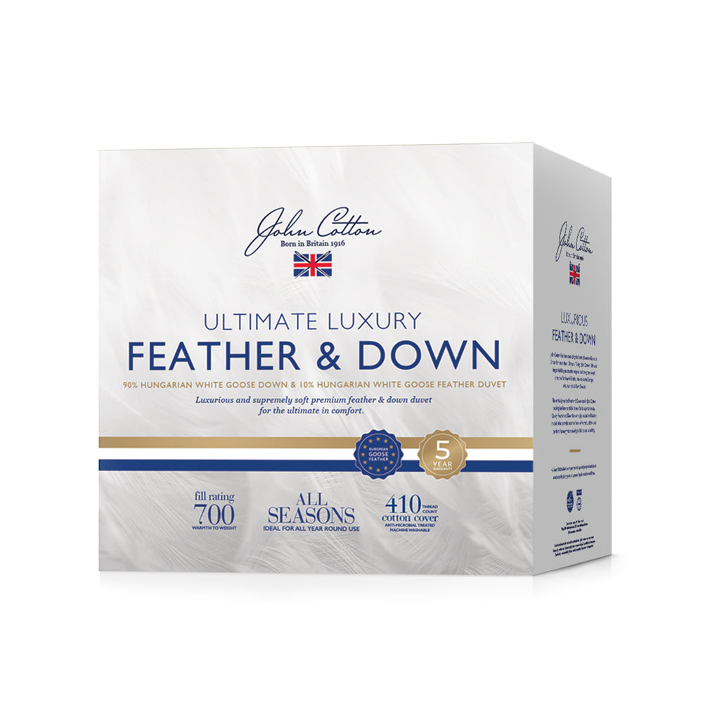 Ultimate Luxury Hungarian 90/10 Goose Down & Feather Quilt / Doona | Queen Bed