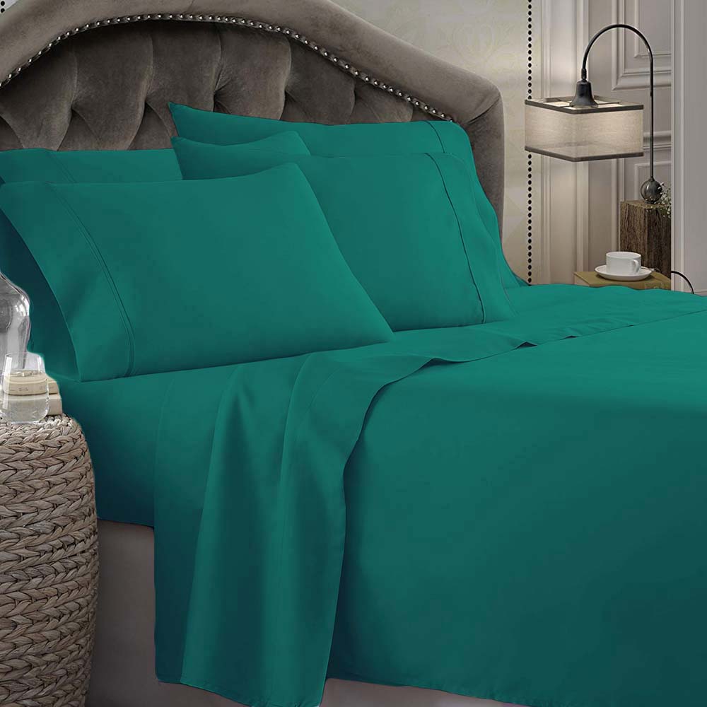 1800 Series Microfibre Sheet Set Teal | King Bed