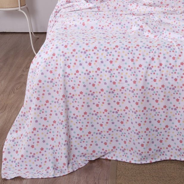 Micro Flannel Star Track Sheet Set | Double Bed