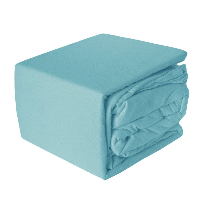 Micro Flannel Aqua Sheet Set | King Single Bed