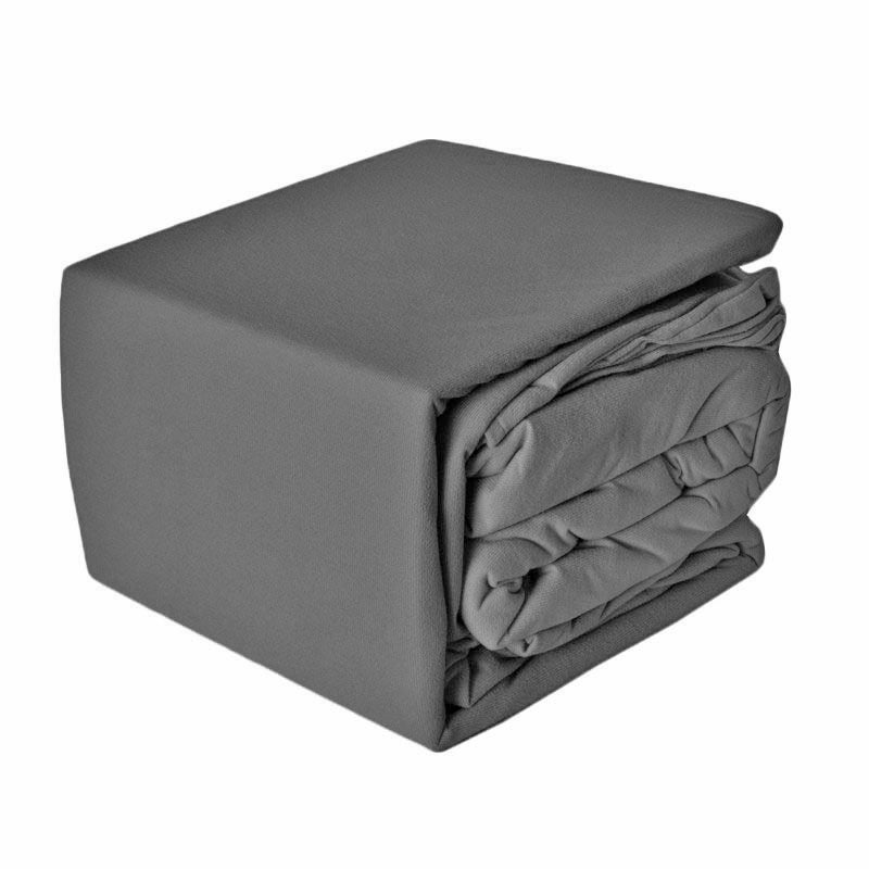 Micro Flannel Charcoal Sheet Set | King Single Bed