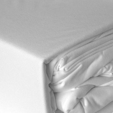 Micro Flannel White Sheet Set | King Single Bed