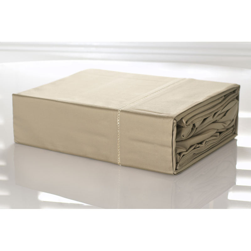 100% Egyptian Cotton Sheet Set 1100TC Linen Doeskin | Queen Bed