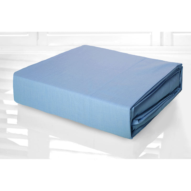 Blue Sheet Set 225TC Easy Care Percale | Double Bed