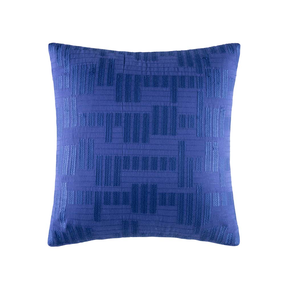 Fallow Blue Square Filled Cushion