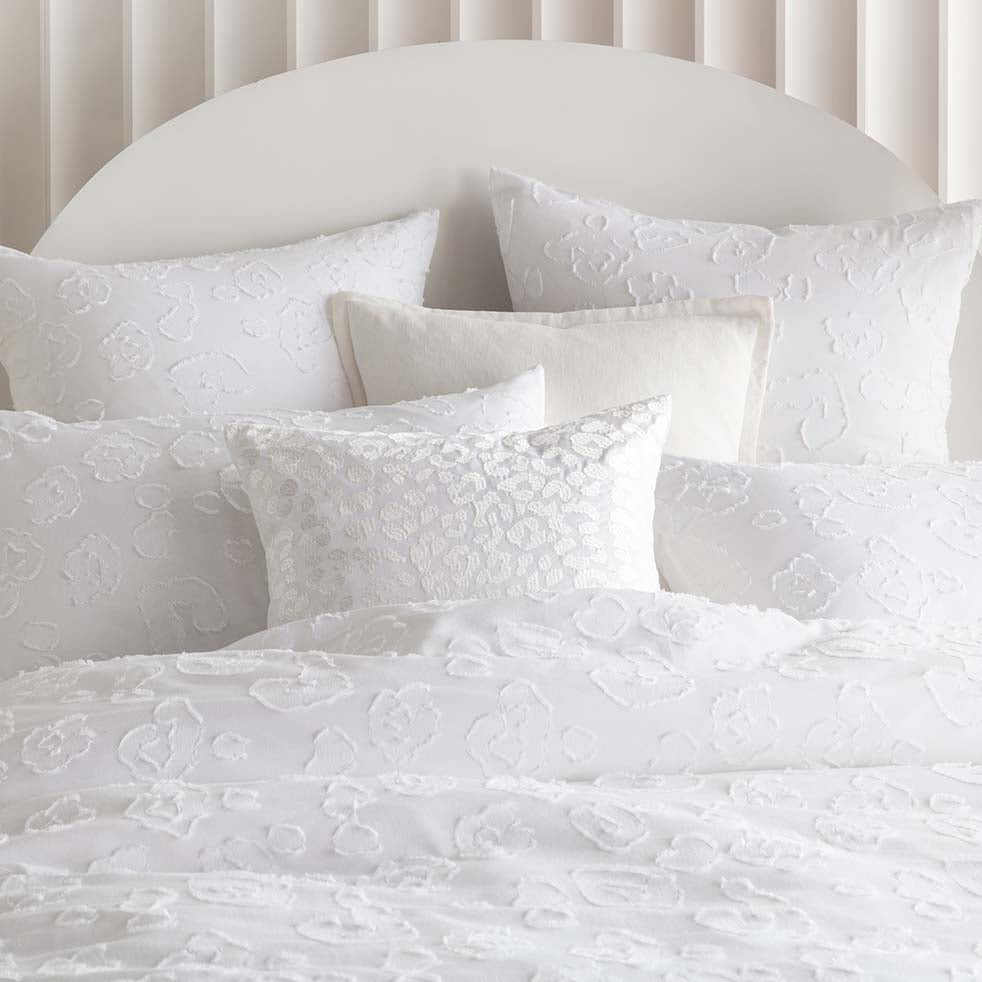 Perry White Quilt Cover Set | King Bed