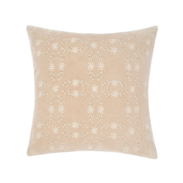 Abigail Sand Square Filled Cushion