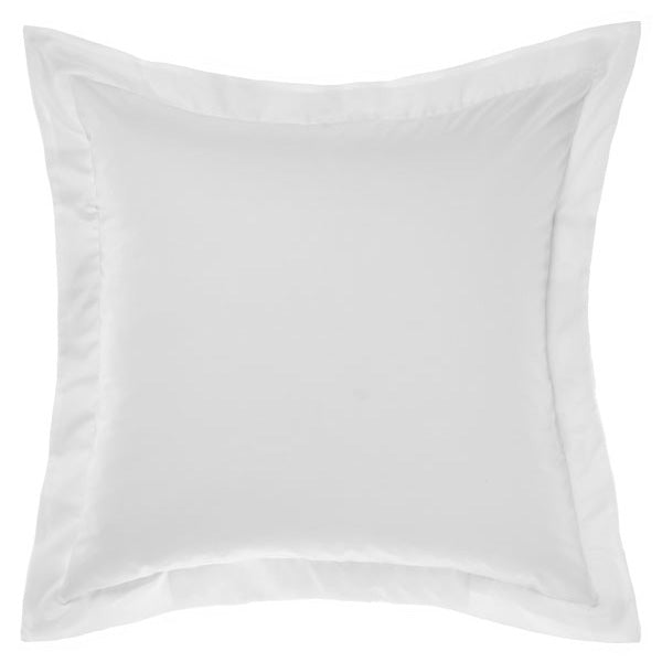 Augusta 100% Cotton 500TC White European Pillowcase