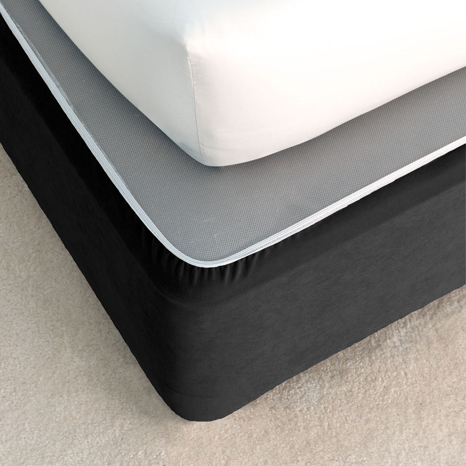 Black Bedwrap Valance | Double Bed