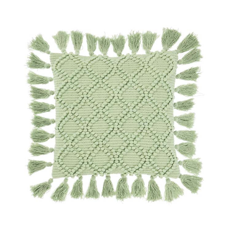 Circlet Mint Square Filled Cushion