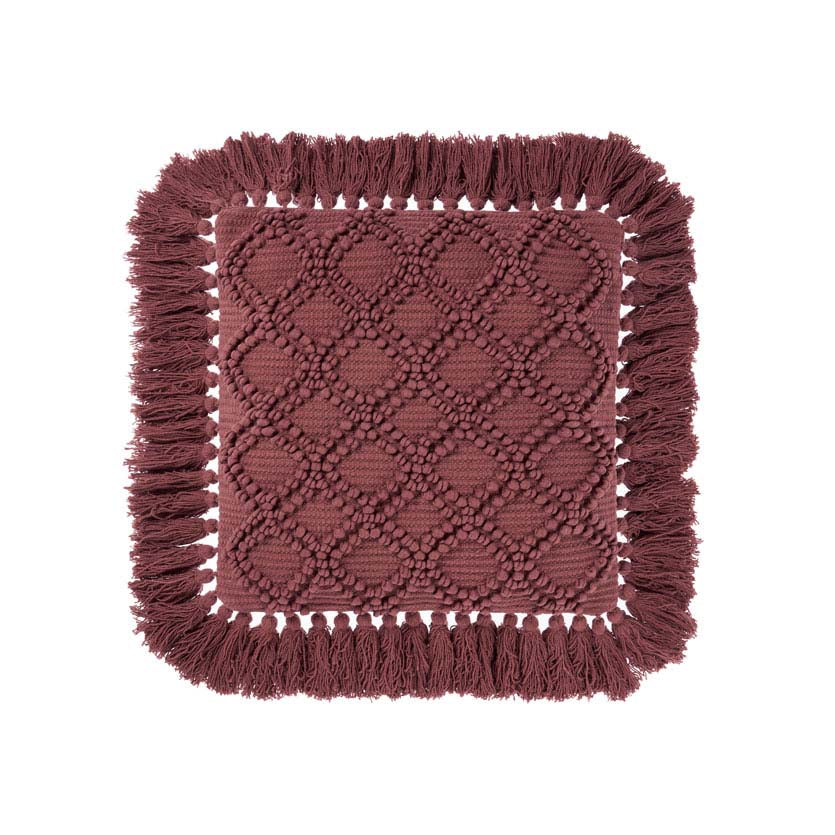 Circlet Rhubarb Square Filled Cushion