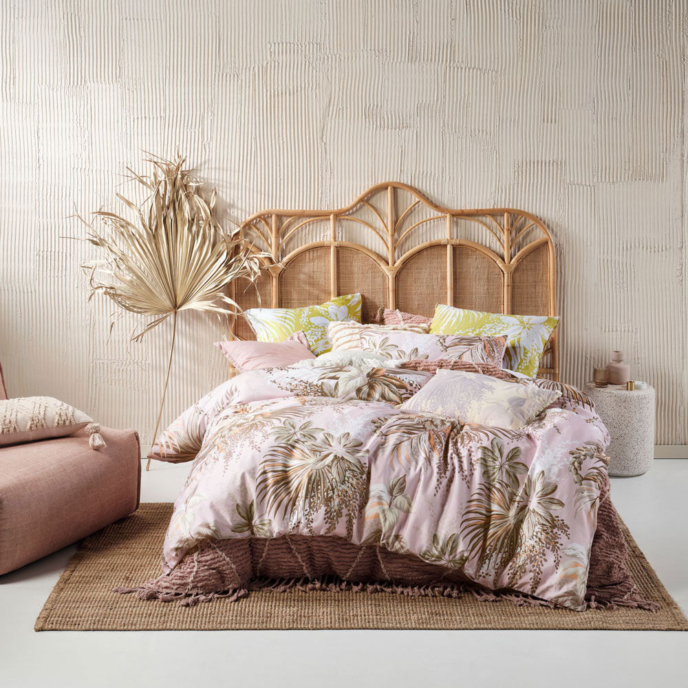 Harlow Pink Quilt Cover Set | Queen Bed