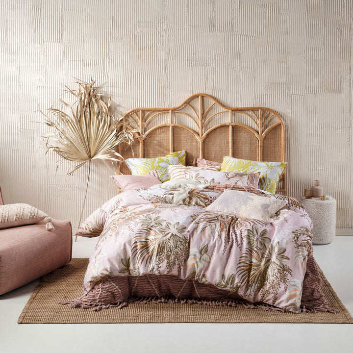 Harlow Pink Quilt Cover Set | Queen Bed