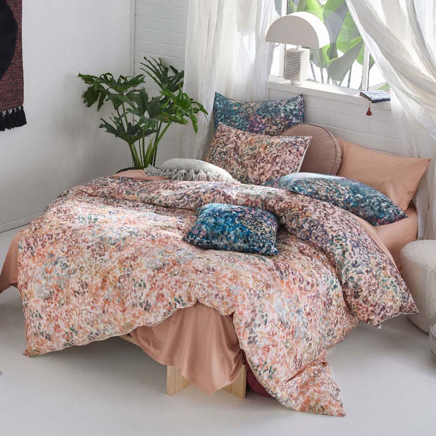 Prairie Teal Quilt Cover Set | King Bed