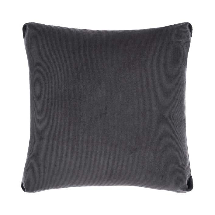 Reagan Charcoal Square Filled Cushion