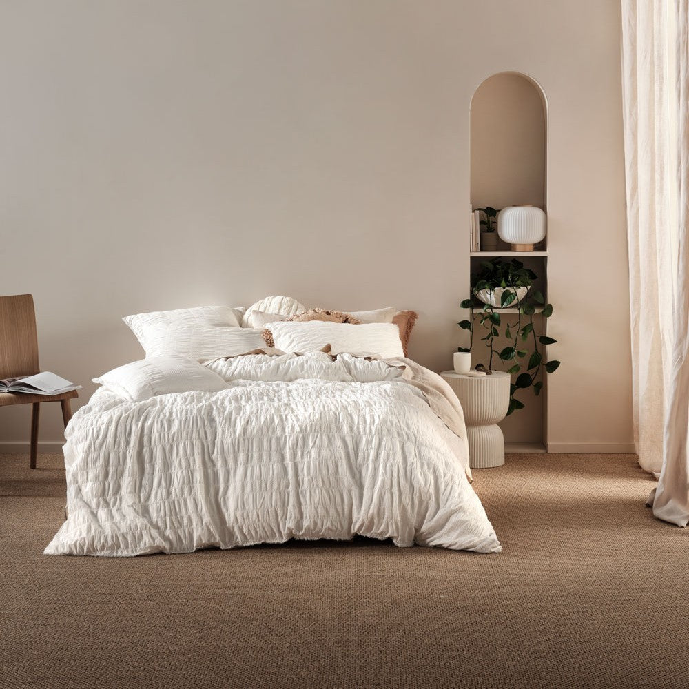 Shrimpton White Quilt Cover Set | Single Bed