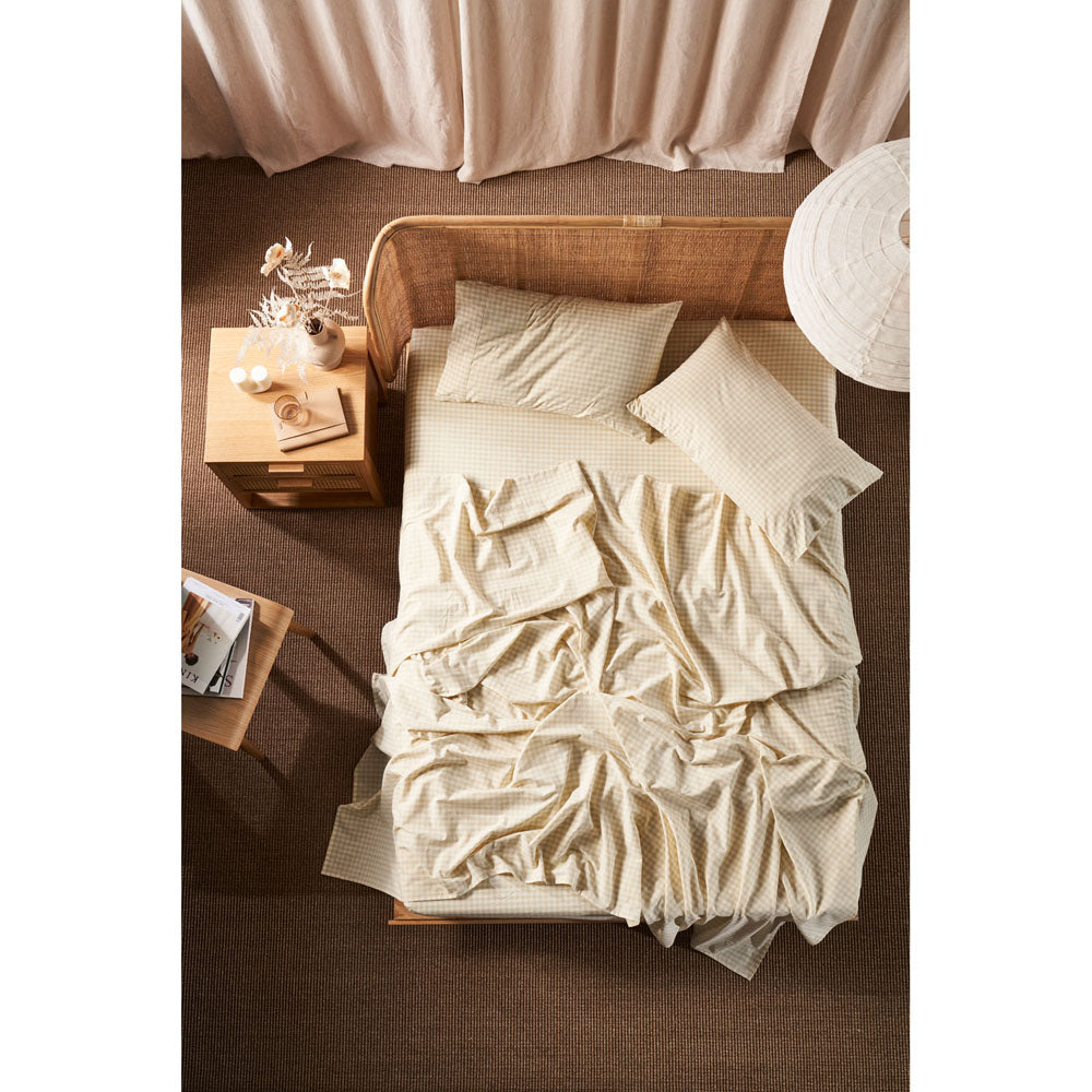 Springsteen Stone Sheet Set | Single Bed